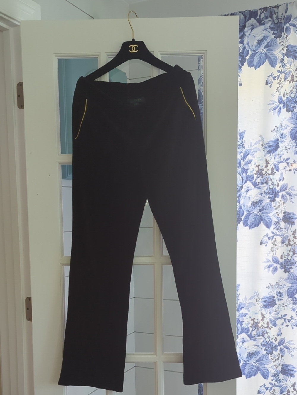 Ralph Lauren Black Pants with Gold Trim